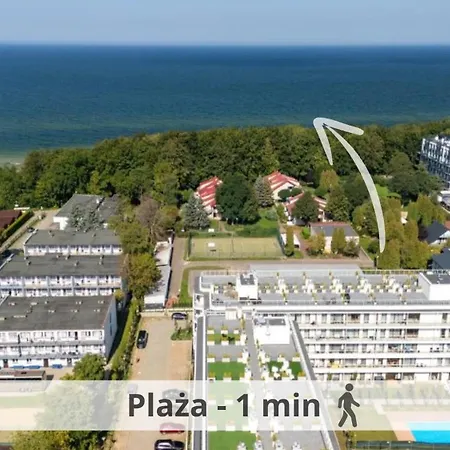 דירה 3mola Ku Morzu - Basen, Balkon Oraz Prywatny Taras Na Dachu, Free Parking, 150 Metrow Do Morza