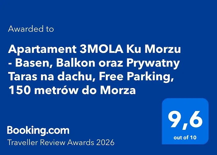 3mola Ku Morzu - Basen, Balkon Oraz Prywatny Taras Na Dachu, Free Parking, 150 Metrow Do Morza Apartmán *